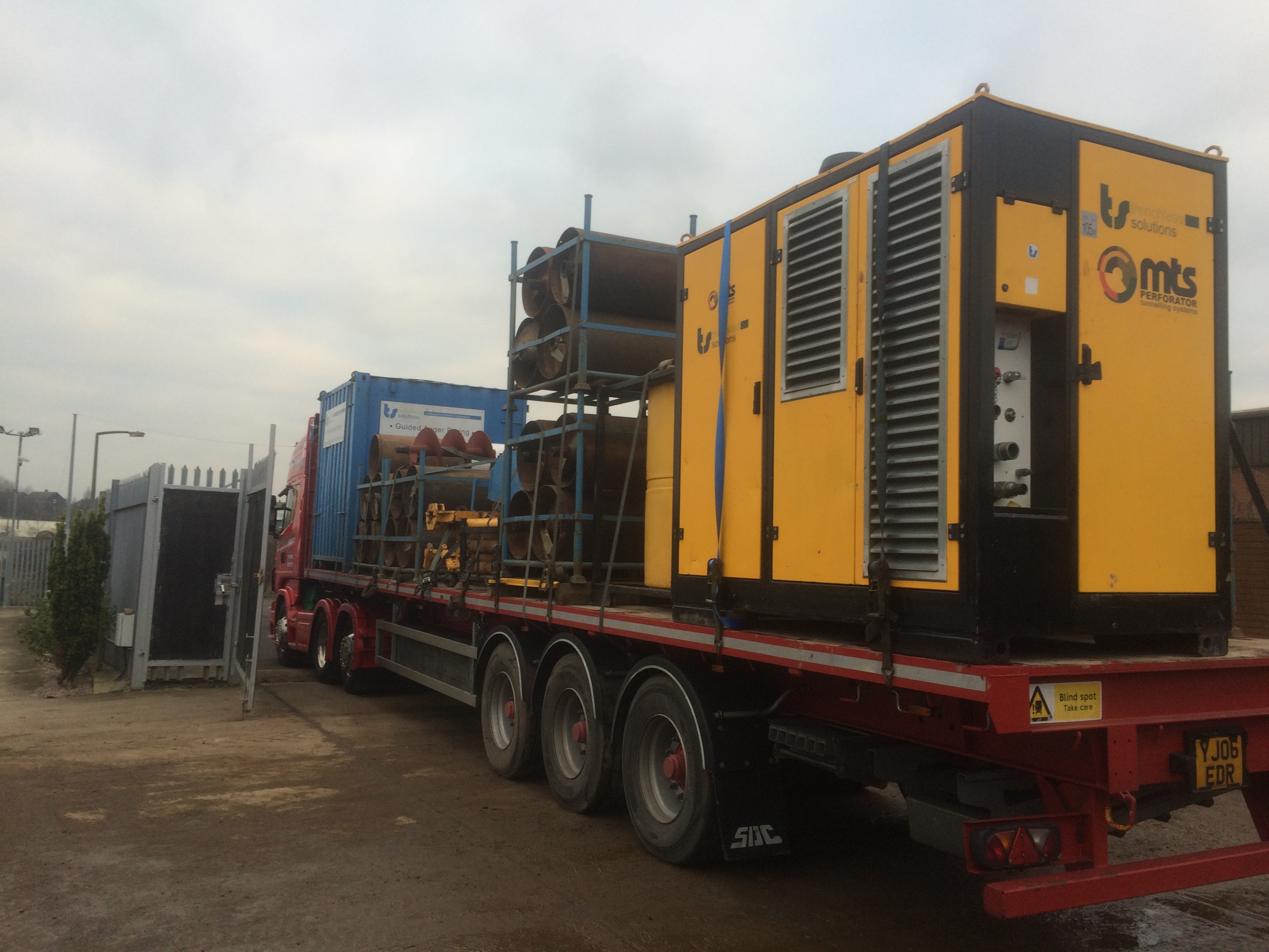 Equipment being Mobilised for New Projects - Trenchless Solutions